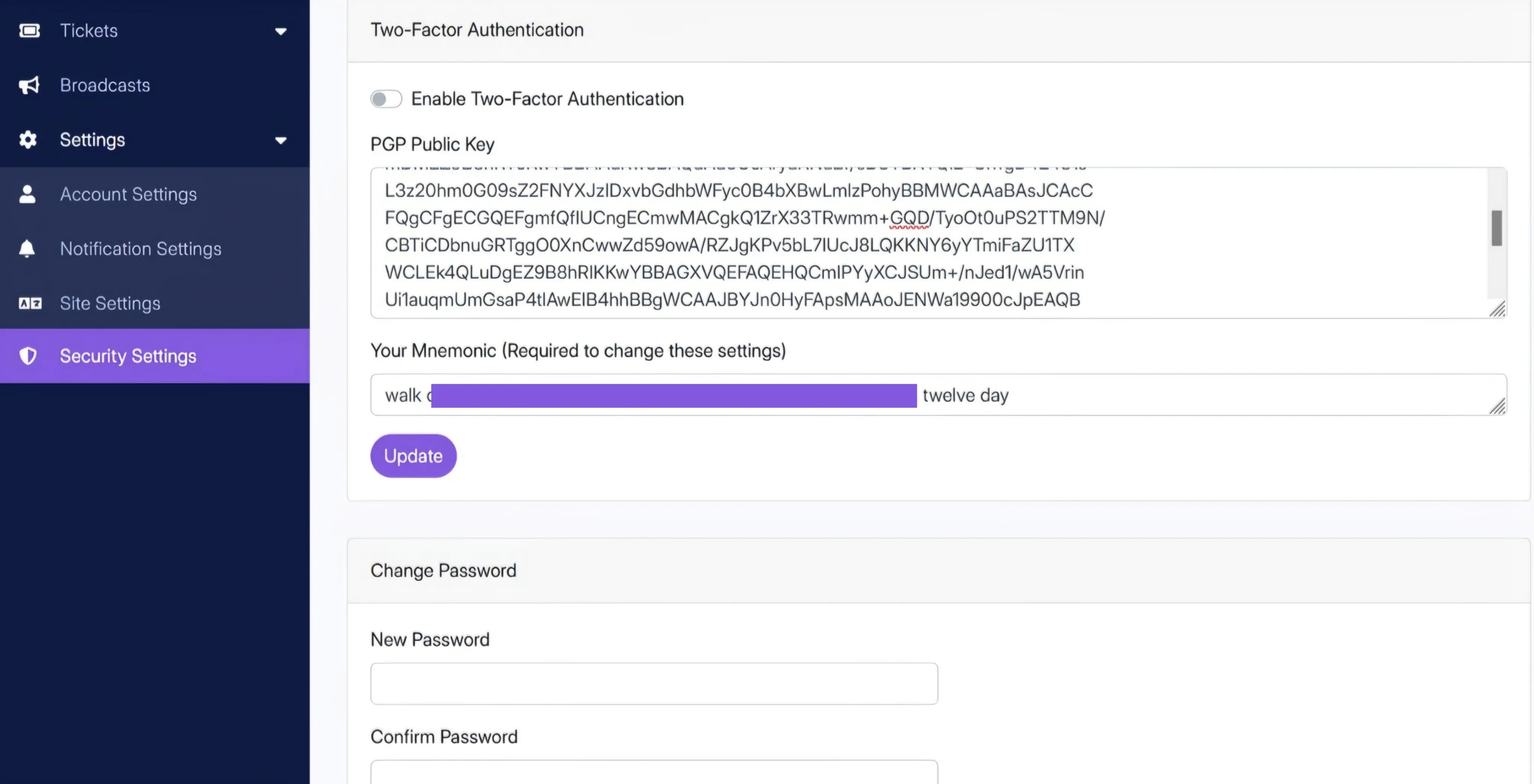 2FA Activation